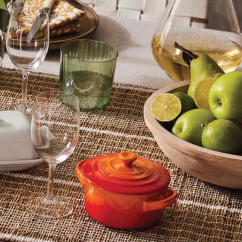 Le Creuset Mini Cocotte - Vibrant Orange-Red Tabletop Casserole - Set of 2